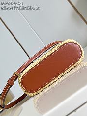 Okify Louis Vuitton Vanity Chain Raffia Pouch M14303 6x11x19cm - 2