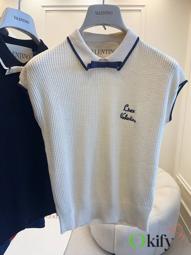 Okify Valentino White Polo Shirt - 1