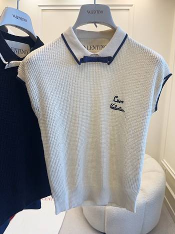 Okify Valentino White Polo Shirt