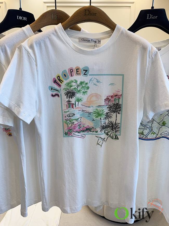 Okify Dior White T-shirt - 1