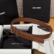 Okify YSL Belt In Brown/Beige 20/30mm - 4