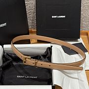 Okify YSL Belt In Brown/Beige 20/30mm - 2