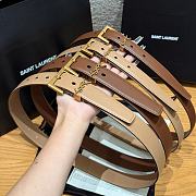 Okify YSL Belt In Brown/Beige 20/30mm - 1