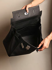 Okify Hermes Kelly Maxi Togo Bag In Black 42cm  - 6