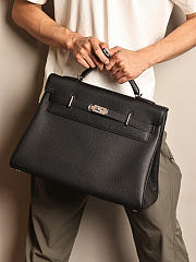 Okify Hermes Kelly Maxi Togo Bag In Black 42cm  - 1