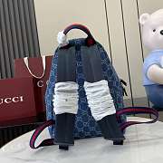 Okify Gucci Denim Backpack For Kids 32x25x11cm - 4