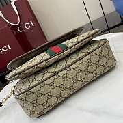 Okify Gucci Ophidia Medium Top Handle Bag In Brown 24x17.5x11.5cm - 3