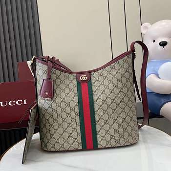 Okify Gucci Ophidia Large Shoulder Bag In Red 33.5x16x30cm