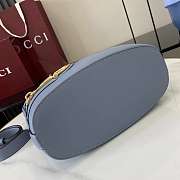 Okify Gucci 73 Medium Bucket Bag In Dusty Blue 26x27.5x11.5cm  - 6