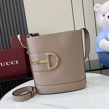 Okify Gucci 73 Medium Bucket Bag In Beige 26x27.5x11.5cm 