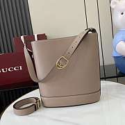 Okify Gucci 73 Medium Bucket Bag In Beige 26x27.5x11.5cm  - 6