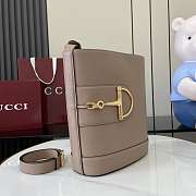Okify Gucci 73 Medium Bucket Bag In Beige 26x27.5x11.5cm  - 5