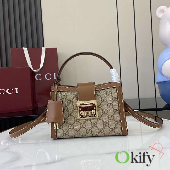 Okify Gucci Mini Padlock Bag In Brown 20x13.5x8cm  - 1