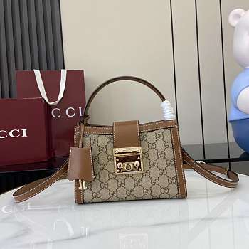 Okify Gucci Mini Padlock Bag In Brown 20x13.5x8cm 