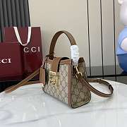 Okify Gucci Mini Padlock Bag In Brown 20x13.5x8cm  - 4