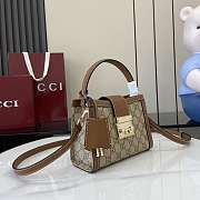 Okify Gucci Mini Padlock Bag In Brown 20x13.5x8cm  - 3