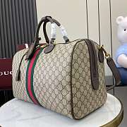 Okify Gucci Savoy Medium Duffle Bag In Beige 44x29x25cm - 5