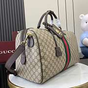Okify Gucci Savoy Medium Duffle Bag In Beige 44x29x25cm - 3