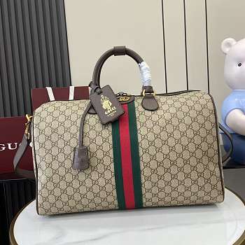 Okify Gucci Savoy Medium Duffle Bag In Beige 44x29x25cm