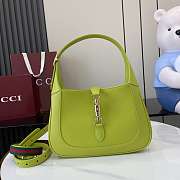 Okify Gucci Jackie 1961 Medium Bag In Green 27.5x19x4cm  - 1