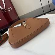Okify Gucci Jackie 1961 Medium Bag In Brown 27.5x19x4cm  - 5