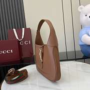 Okify Gucci Jackie 1961 Medium Bag In Brown 27.5x19x4cm  - 4
