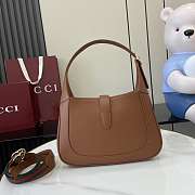 Okify Gucci Jackie 1961 Medium Bag In Brown 27.5x19x4cm  - 3