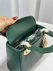 Okify Dior Lady Bag In Python Green 17cm - 4