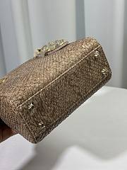Okify Dior Lady Bag In Python Beige 17cm - 4