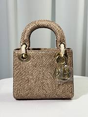 Okify Dior Lady Bag In Python Beige 17cm - 1