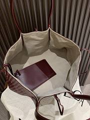 Okify Bottega Veneta Large Pinacoteca Tote Bag In Dark Red 43x17.5x23cm - 3