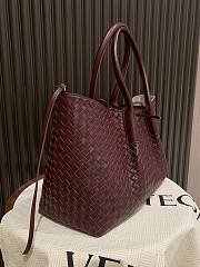 Okify Bottega Veneta Large Pinacoteca Tote Bag In Dark Red 43x17.5x23cm - 5
