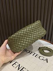 Okify Bottega Veneta Small Cobble Top Handle Bag In Green 23x11x8cm - 2