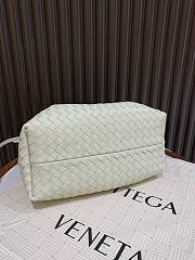 Okify Bottega Veneta Small Pinacoteca Tote Bag In White 24x12x15cm - 5