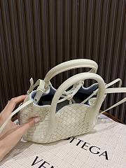Okify Bottega Veneta Small Pinacoteca Tote Bag In White 24x12x15cm - 2