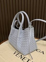 Okify Bottega Veneta Small Pinacoteca Tote Bag In Blue 24x12x15cm - 5