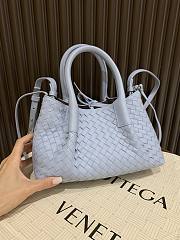 Okify Bottega Veneta Small Pinacoteca Tote Bag In Blue 24x12x15cm - 1