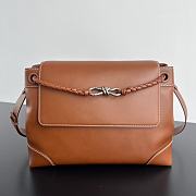 Okify Bottega Veneta Andiamo Messenger Bag In Brown 37x26x13cm  - 1