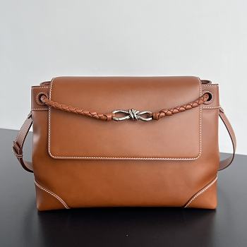 Okify Bottega Veneta Andiamo Messenger Bag In Brown 37x26x13cm 