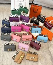 Okify Hermes Constance Elan Bag (Full colors) 26x16x6cm - 6
