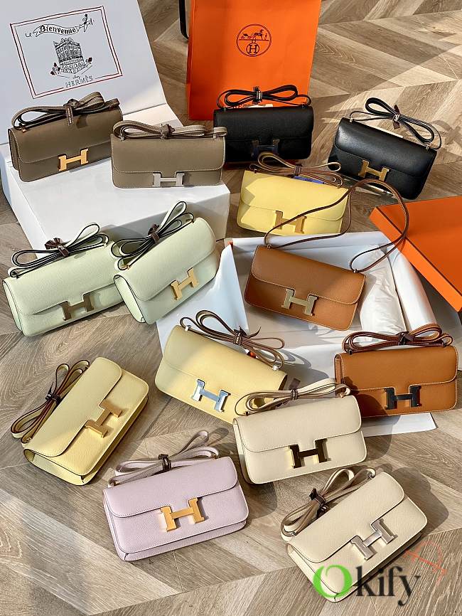 Okify Hermes Constance Elan Bag (Full colors) 26x16x6cm - 1