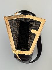 Okify Fendi First Medium Bag In Dark Brown 32.5x15x23.5cm - 3
