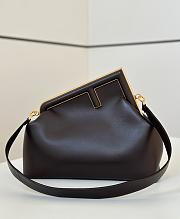 Okify Fendi First Medium Bag In Dark Brown 32.5x15x23.5cm - 1