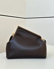 Okify Fendi First Medium Bag In Dark Brown 32.5x15x23.5cm - 2