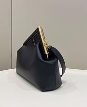 Okify Fendi First Medium Bag In Black 32.5x15x23.5cm - 5