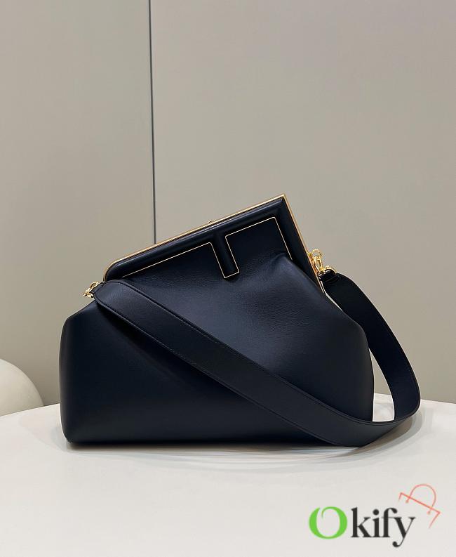 Okify Fendi First Medium Bag In Black 32.5x15x23.5cm - 1
