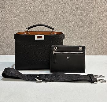 Okify Fendi ISeeU Bag In Black 26x8x20cm