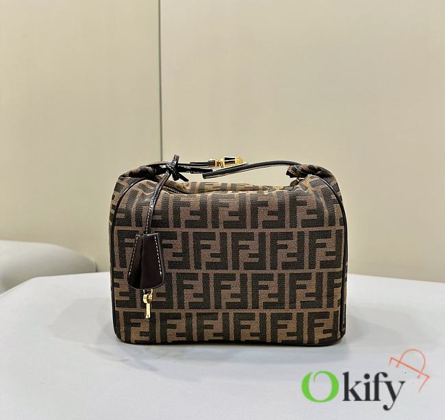 Okify Fendi Vanity Bag In Brown 26x15x19cm - 1