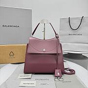Okify Balenciaga Nano Hand Bag Medium In Red Burgundy 28x24x13cm - 1