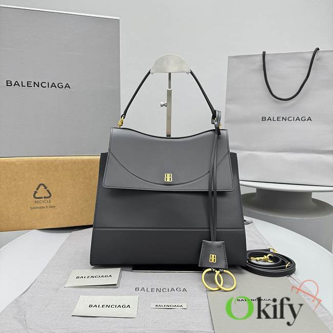 Okify Balenciaga Nano Hand Bag Medium In Black 28x24x13cm - 1